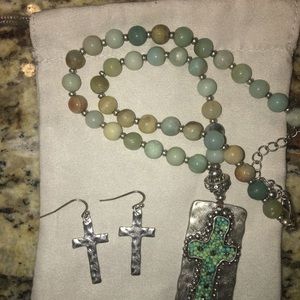 Turquoise Earring & Necklace Set